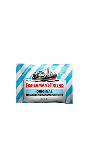 Fisherman's Friend Original Καραμέλες με Γεύση Μινθόλης & Ευκαλυπτου Χωρίς Ζάχαρη, 25gr