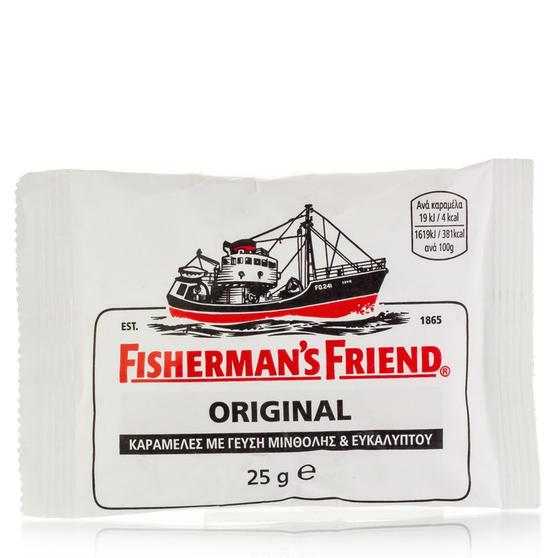 Fisherman's Friend Original Καραμέλες Extra Strong Μινθόλη & Ευκάλυπτος, 25gr