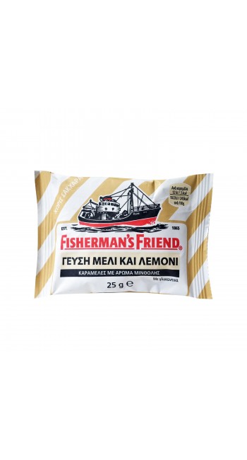 Fisherman's Friend Καραμέλες Μέλι & Λεμόνι για τον Βήχα και τον Πονόλαιμο, 25gr