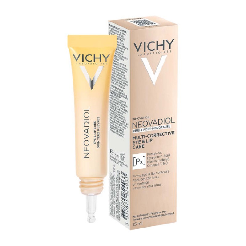 Vichy Neovadiol Eye & Lip Care Αντιγηραντική Κρέμα για το Περίγραμμα Ματιών & Χειλιών, 15ml