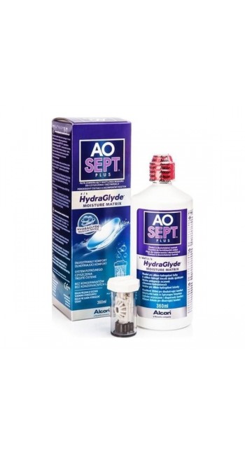 Alcon Aosept Plus Hydraglyde Υγρό Φακών Επαφής, 360ml 