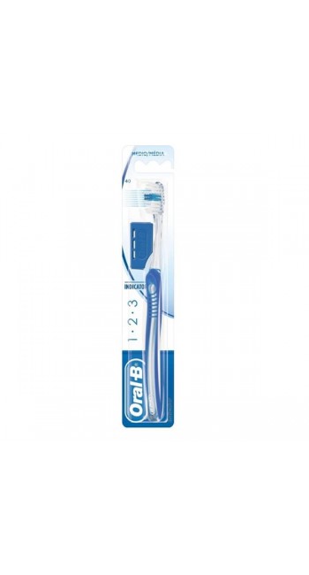 Oral-B Indicator 1-2-3 Οδοντόβουρτσα Μέτρια 40mm, 1τμχ