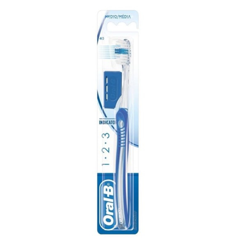 Oral-B Indicator 1-2-3 Οδοντόβουρτσα Μέτρια 40mm, 1τμχ