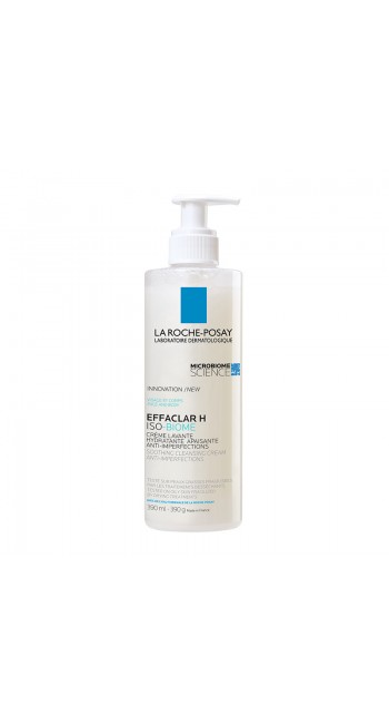 La Roche Posay Effaclar H Iso - Biome Creme Lavante Hydratante Καταπραϋντική Ενυδατική Κρέμα Καθαρισμού, 390ml