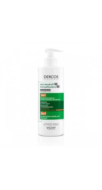 Vichy Dercos Anti-Dandruff DS 2in1 Σαμπουάν & Conditioner Κατά της Ξηροδερμίας, της Πιτυρίδας & του Κνησμού, 390ml