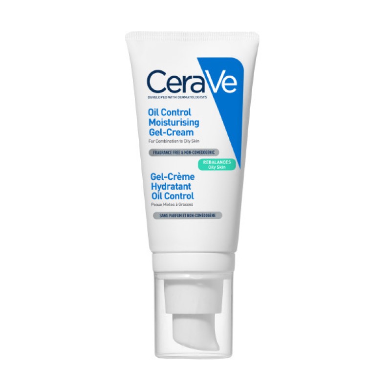 CeraVe Oil Control Moisturising Gel Cream Ενυδατική Κρέμα για Εξισορρόπηση της Λιπαρής Επιδερμίδας, 52ml