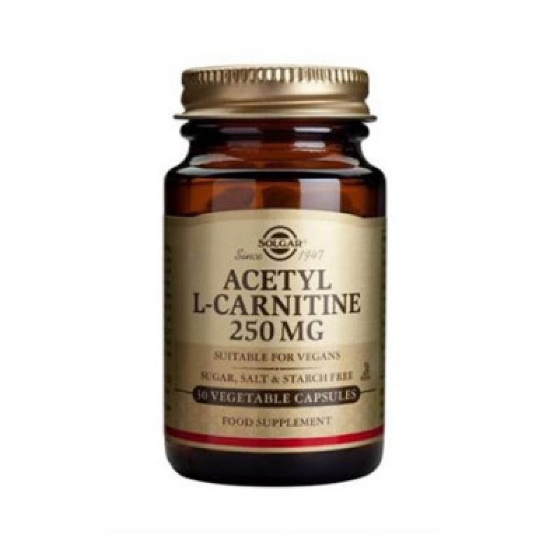 Solgar Acetyl-L-Carnitine 250mg 30 Κάψουλες 