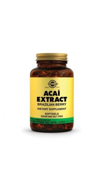 Solgar Acai Extract 60 μαλακές κάψουλες