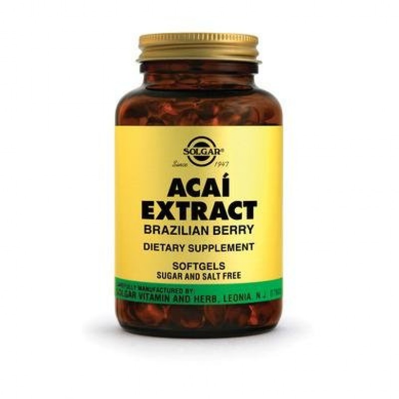 Solgar Acai Extract 60 μαλακές κάψουλες