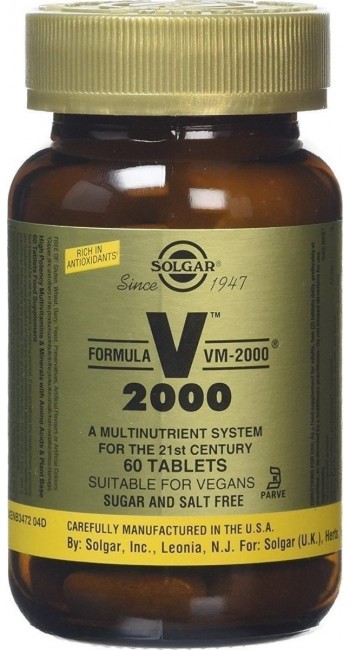 Solgar VM-2000 Ενέργεια, Τόνωση, Ενίσχυση Μυών 60 Tablets 