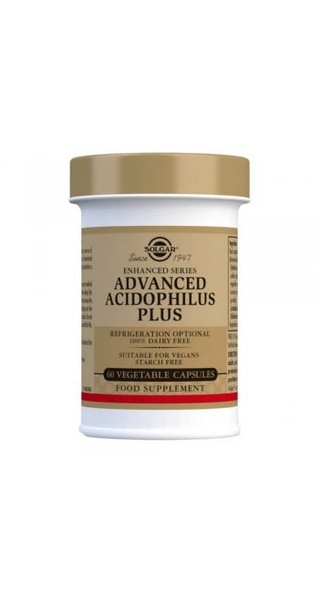 Solgar Advanced Acidophilus Plus 60 φυτικές κάψουλες