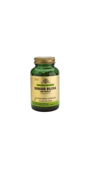 Solgar Ginkgo Biloba Leaf Extract Συμπλήρωμα Διατροφής για Τόνωση & Ενίσχυση Μνήμης - Ιδανικό για Περιπτώσεις Γεροντικής Άνοιας, 60veg.caps