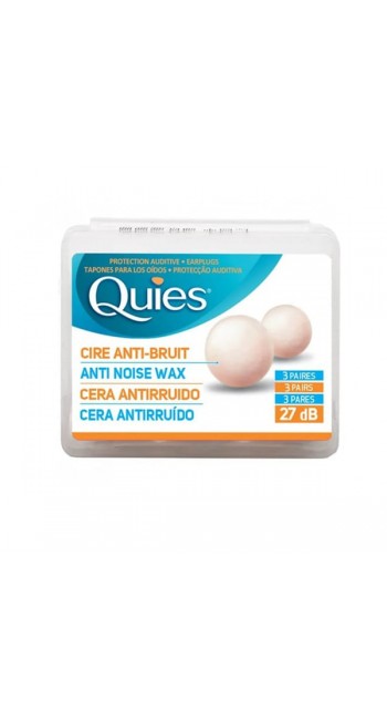 PharmaQ Quies Anti Noise Wax Earplugs Ωτοασπίδες Κεριού, 3 ζευγάρια