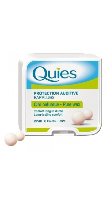 PharmaQ Quies Wax Earplugs Κέρινες Ωτοασπίδες, 8 Ζεύγη