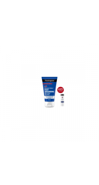 Neutrogena‎ Set Κρέμα Χεριών Άμεσης Απορρόφησης & ΔΩΡΟ Lip Balm Χειλιών 