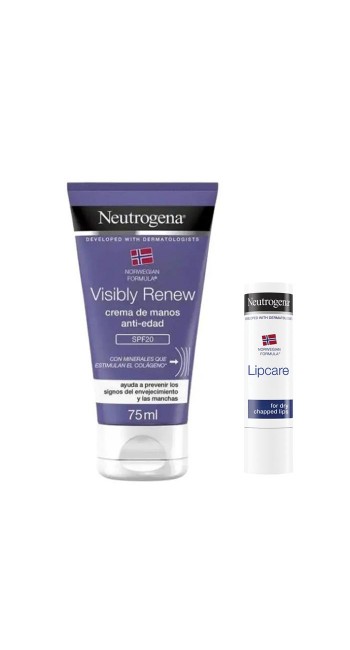 Neutrogena‎ Set Αντιγηραντική Κρέμα Χεριών με SPF20 & ΔΩΡΟ Lip Balm Χειλιών 