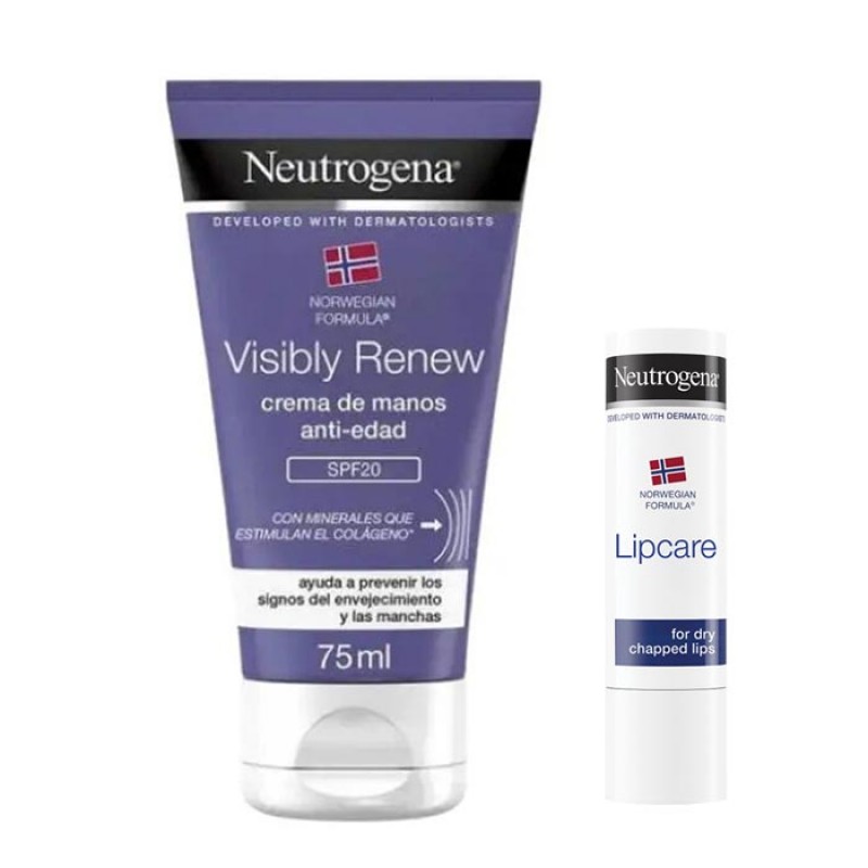 Neutrogena‎ Set Αντιγηραντική Κρέμα Χεριών με SPF20 & ΔΩΡΟ Lip Balm Χειλιών 