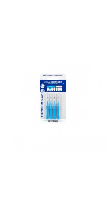 Elgydium Clinic Mono Compact Blue 0.4 Μεσοδόντια Βουρτσάκια, 4τμχ 