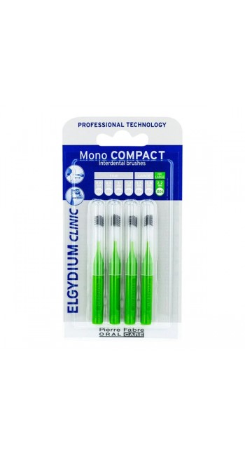 Elgydium Clinic Mono Compact Green 1.1 Μεσοδόντια Βουρτσάκια, 4τμχ