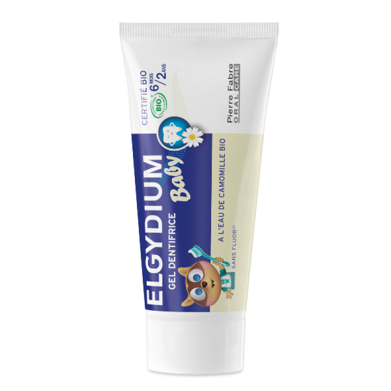 Elgydium Baby Gel Dentifrice Βρεφική Οδοντόκρεμα Πιστοποιημένη Βιολογική από 6 Μηνών έως 2 Ετών, 30ml