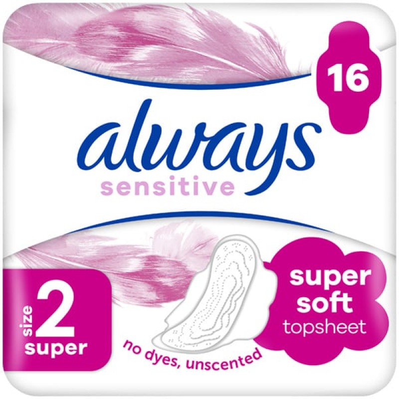 Always Ultra Sensitive Super Σερβιέτες Μέγεθος 2, 16τμχ