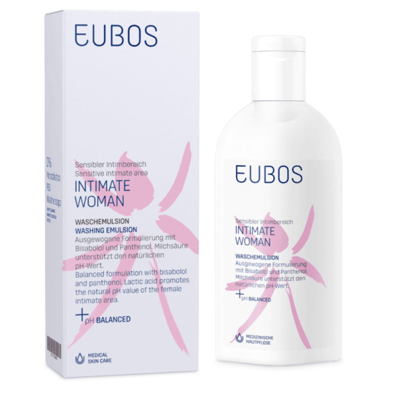 Eubos Intimate Woman Washing Emulsion Υγρό Καθαρισμού Ευαίσθητης Περιοχής, 200ml