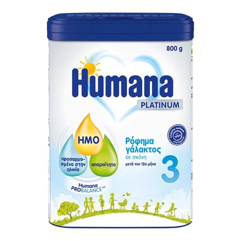 Humana Platinum 3 Ρόφημα Γάλακτος σε Σκόνη 12m+, 800gr