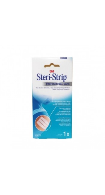 3M Steri Strip Ταινίες Σύγκλεισης Τραύματος 12mm x 10cm, 1τμχ 