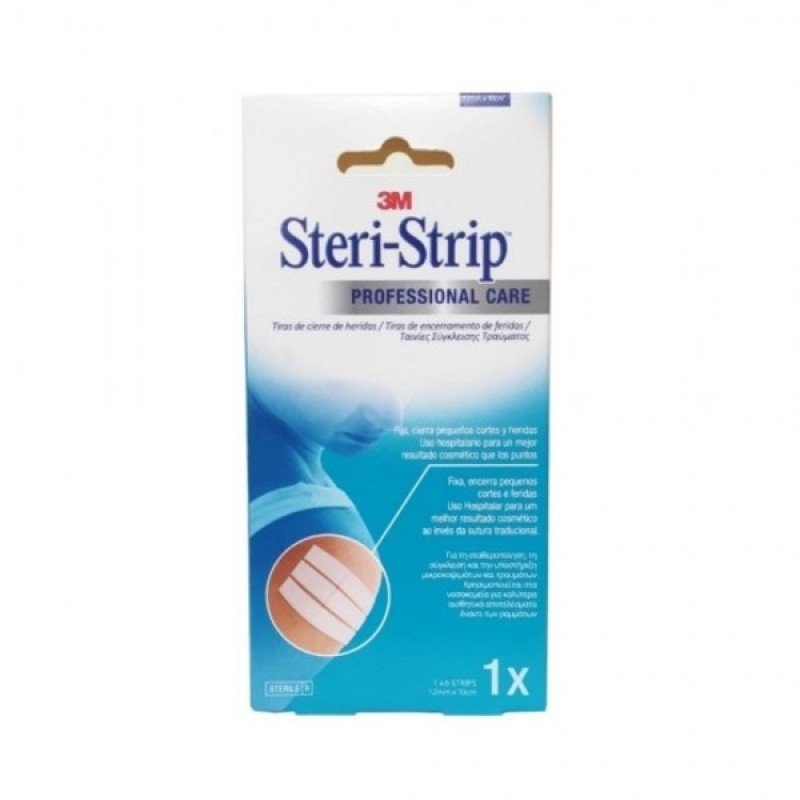 3M Steri Strip Ταινίες Σύγκλεισης Τραύματος 12mm x 10cm, 1τμχ 