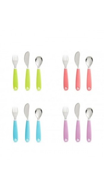 Munchkin Splash Cutlery Set Εκπαιδευτικό Σετ Μαχαίρι-Πιρούνι-Κουτάλι, 3τμχ