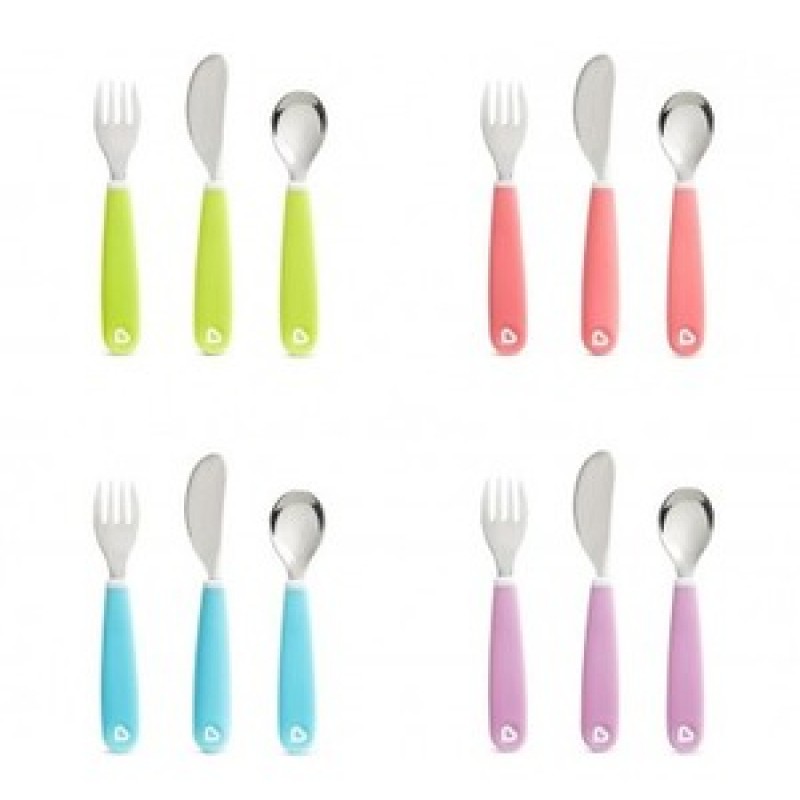 Munchkin Splash Cutlery Set Εκπαιδευτικό Σετ Μαχαίρι-Πιρούνι-Κουτάλι, 3τμχ