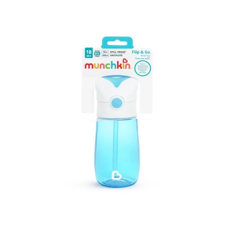 Munchkin Παιδικό Κύπελλο Flip & Go Blue, 335ml 