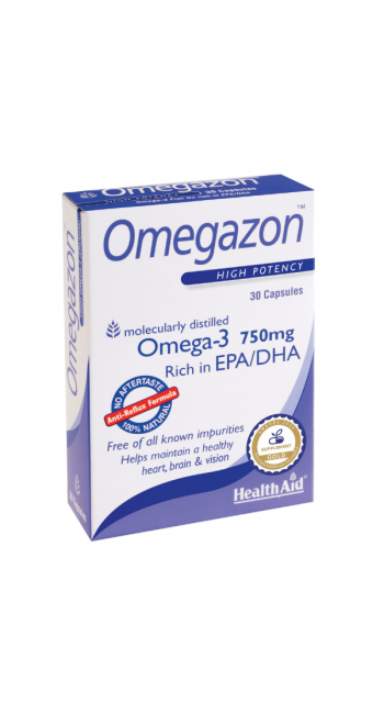 Health Aid Omegazon Omega-3 750mg, 30caps