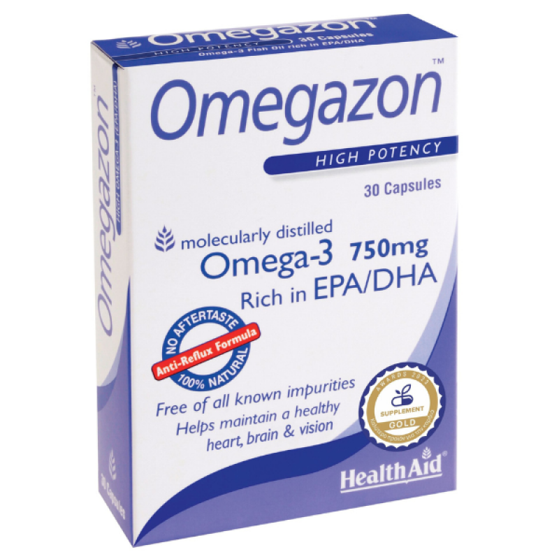 Health Aid Omegazon Omega-3 750mg, 30caps