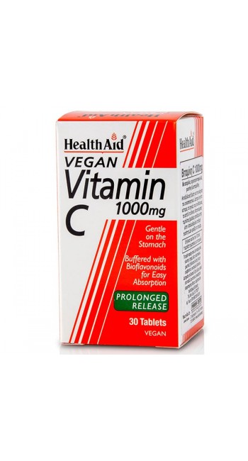 Health Aid Vitamin C 1000mg Βραδείας αποδέσμευσης, 30tabs