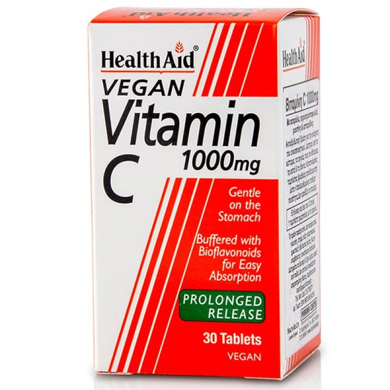 Health Aid Vitamin C 1000mg Βραδείας αποδέσμευσης, 30tabs