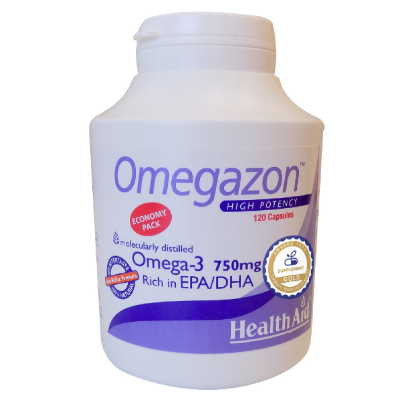 Health Aid Omegazon Omega-3 750mg, 120caps