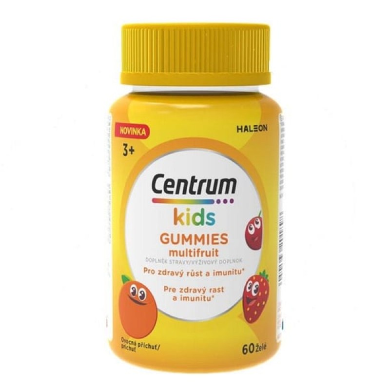 Centrum Kids Gummies με Διάφορα Φρούτα, 60 μασώμενα ζελεδάκια