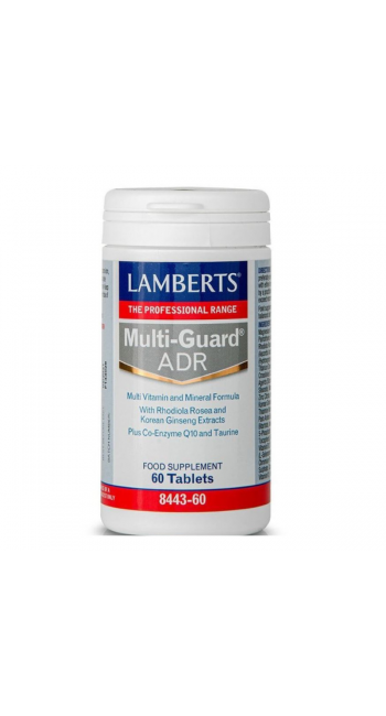 Lamberts Multi Guard ADR Πολυφόρμουλα Ενέργειας & Τόνωσης, 60tabs 