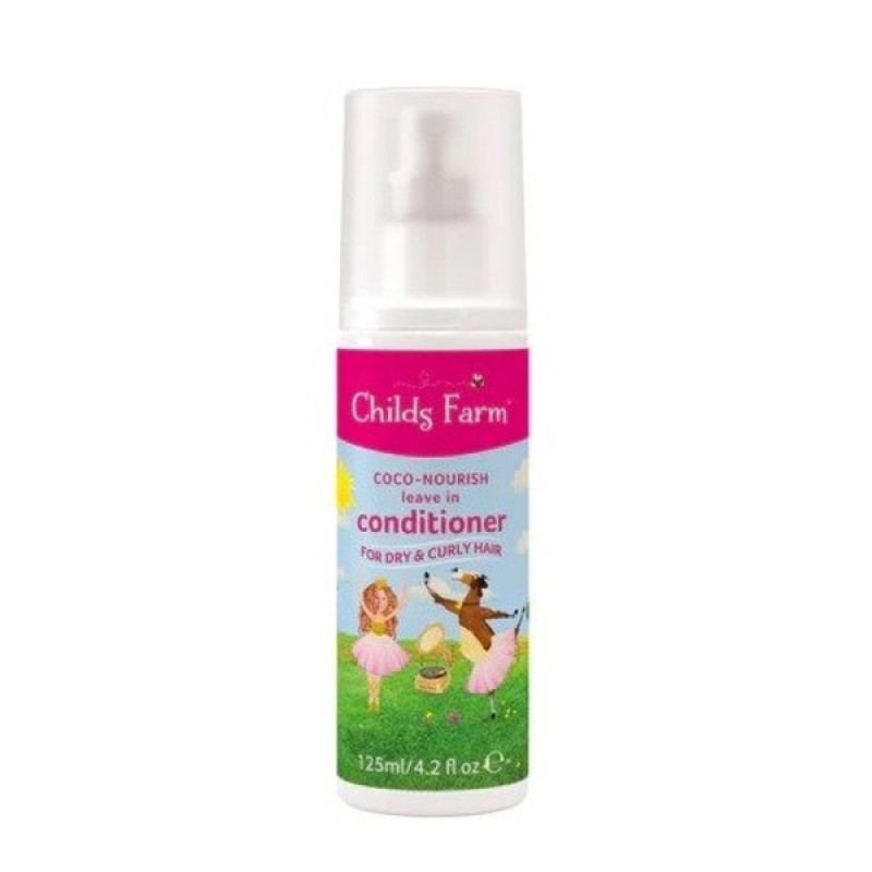 Childs Farm Leave-in Conditioner για τα Βρεφικά-Παιδικά Μαλλιά με 98% Φυτικά Συστατικά με Καρύδα Ιδανικό για Μπούκλες 0m+, 125ml