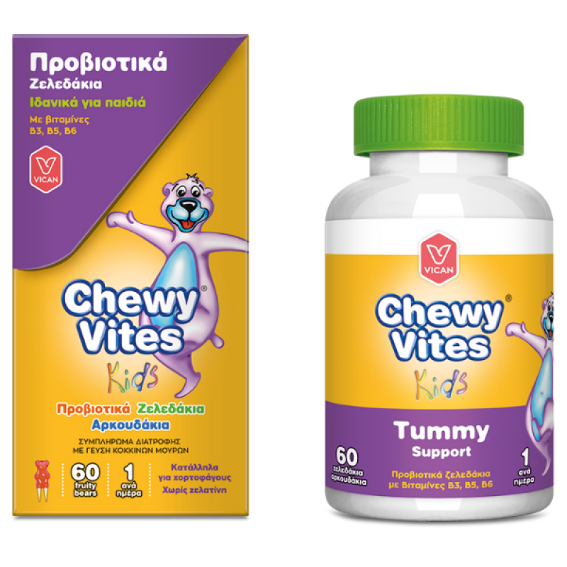 Chewy Vites Kids Probiotic Jelly Bears Προβιοτικά Ζελεδάκια για Παιδιά, 60 gummies