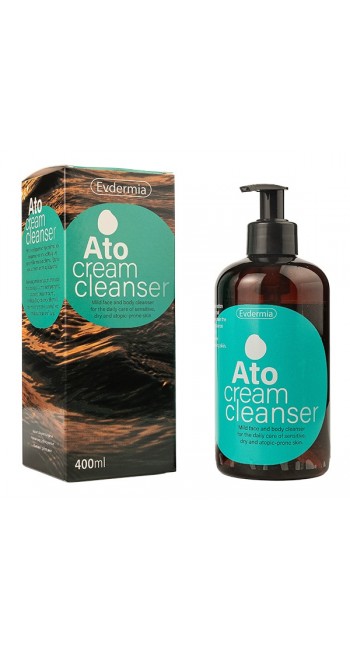 Evdermia Ato Cream Cleanser Καθαριστικό Προσώπου Σώματος και Χεριών για το Ευαίσθητο Ξηρό με Τάση Ατοπίας Δέρμα, 400ml