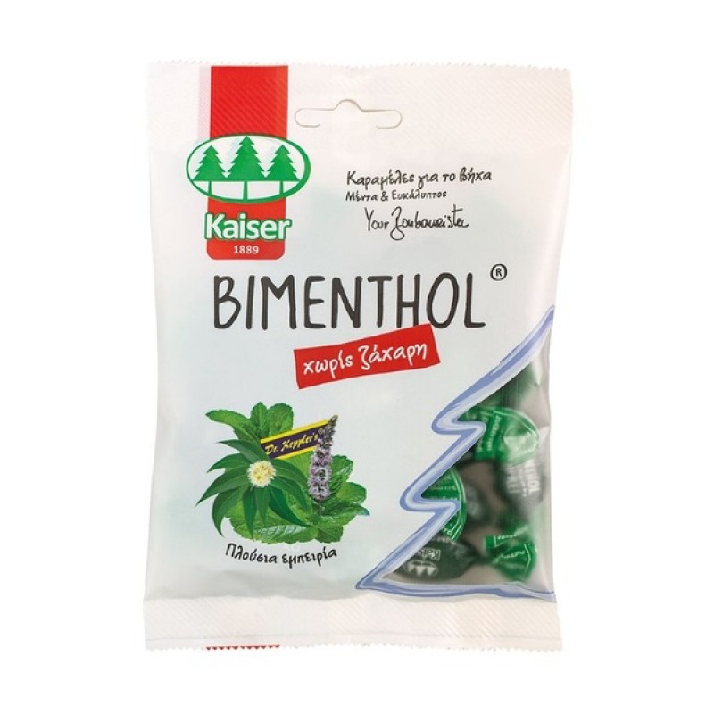 Kaiser Bimenthol Καραμέλες για το Λαιμό με Μέντα & Ευκάλυπτο, 60gr