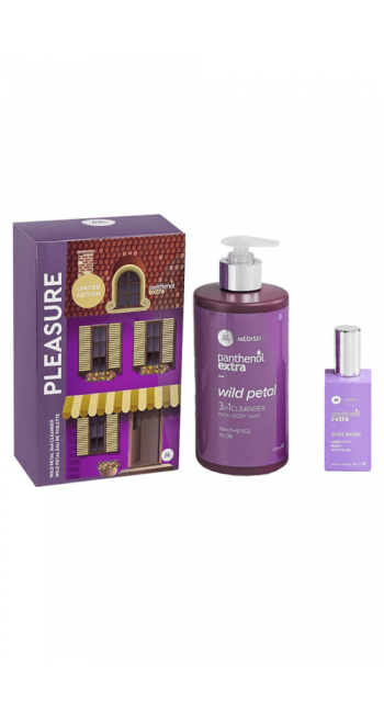 Panthenol Extra Set Pleasure με Wild Petal 3 in 1 Γυναικείο Αφρόλουτρο & Σαμπουάν, 500ml & Wild Petal Eau De Toilette, 50ml, 1σετ