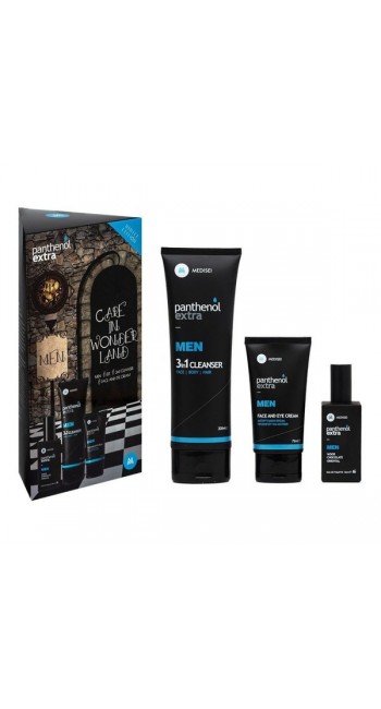 Panthenol Extra Men Set Eau De Toilette 50ml, 3in1 Cleanser, 200ml & Face & Eye Cream, 75ml