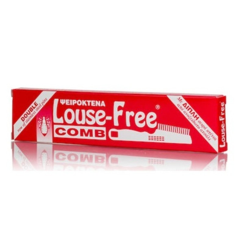 Louse Free Comb Double Αντιφθειρική Κτένα με Διπλή Σειρά από Ανοξείδωτο Ατσάλι, 1τμχ