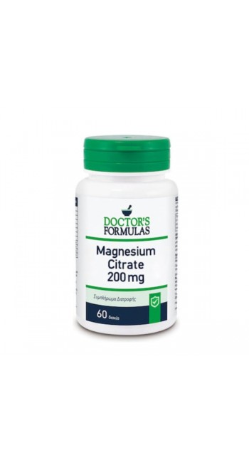 Doctor's Formulas Magnesium Citrate 200mg Συμπλήρωμα Διατροφής, 60tabs