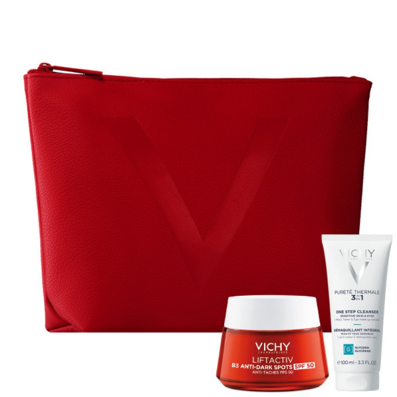 Vichy XMAS Liftactiv B3 Κρέμα Ημέρας Κατά των Κηλίδων με SPF50, 50ml & ΔΩΡΟ Γαλάκτωμα Καθαρισμού 3σε1, 100ml