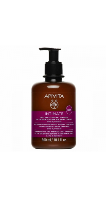 Apivita Intimate Lady Καθημερινό Απαλό Τζελ Καθαρισμού Ευαίσθητης Περιοχής για Επιπλέον Άνεση, 300ml