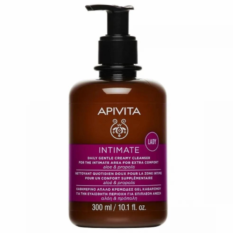 Apivita Intimate Lady Καθημερινό Απαλό Τζελ Καθαρισμού Ευαίσθητης Περιοχής για Επιπλέον Άνεση, 300ml